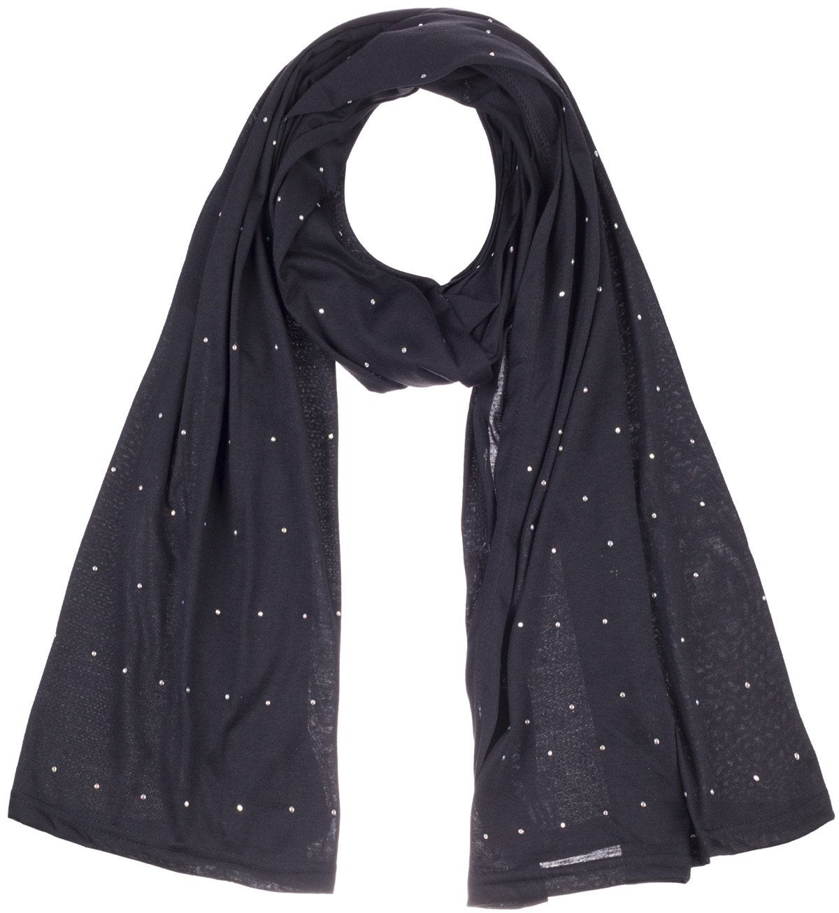 Jersey Scarves Fashion Rhinestones Scarf Shawls, Head Hijab Scarf M12