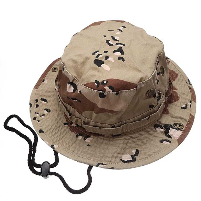 Newhattan Cotton Camo Safari Bucket hats Foldable Unisex