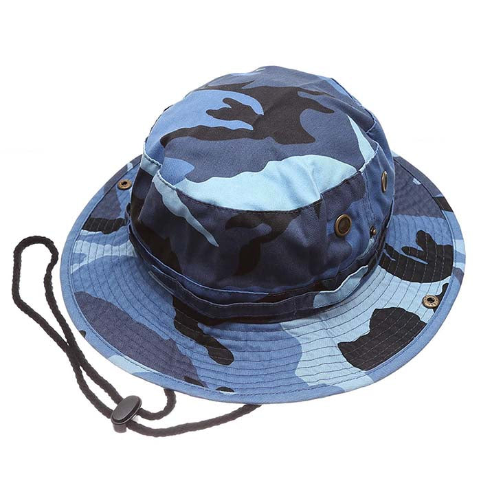 Newhattan Cotton Camo Safari Bucket hats Foldable Unisex