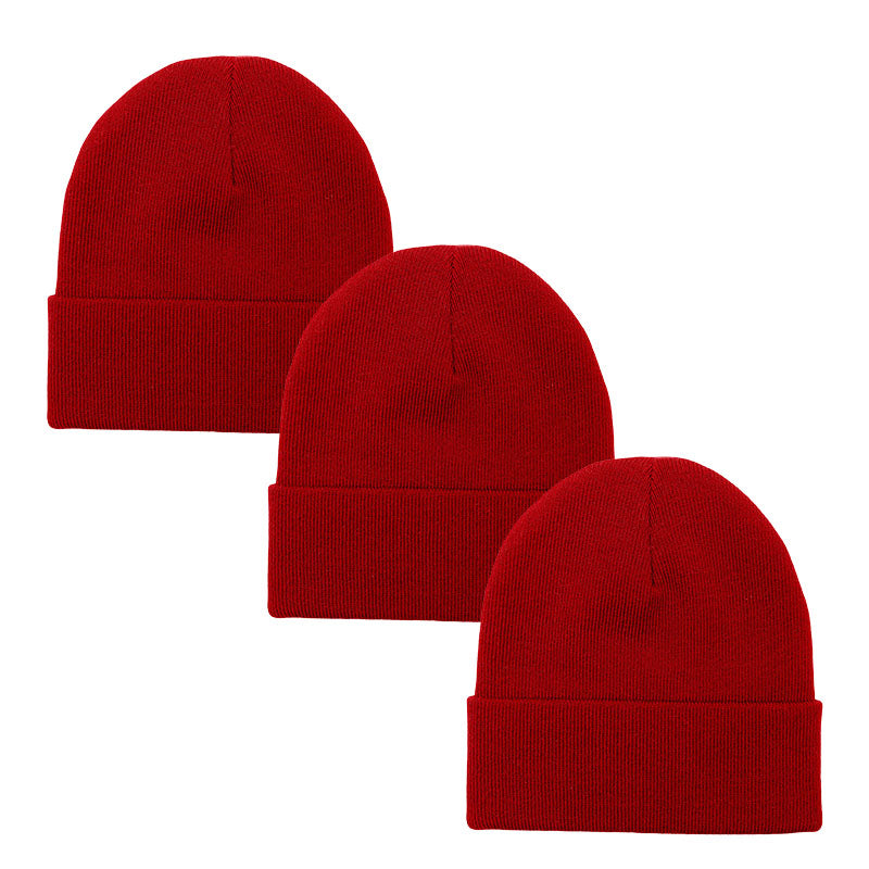 3pack Wholesale Unisex Plain Winter Beanie Hat #3656