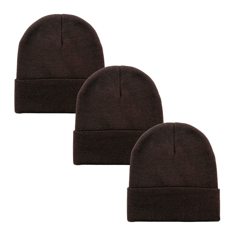 3pack Wholesale Unisex Plain Winter Beanie Hat #3656