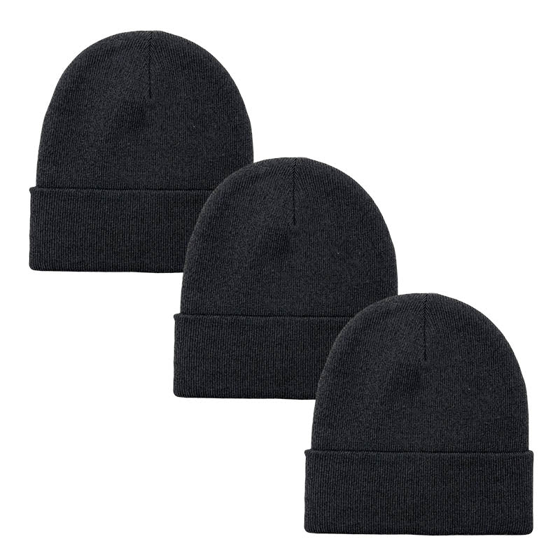 3pack Wholesale Unisex Plain Winter Beanie Hat #3656