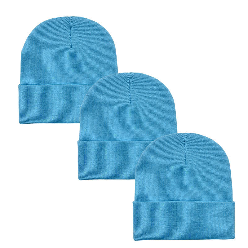 3pack Wholesale Unisex Plain Winter Beanie Hat #3656