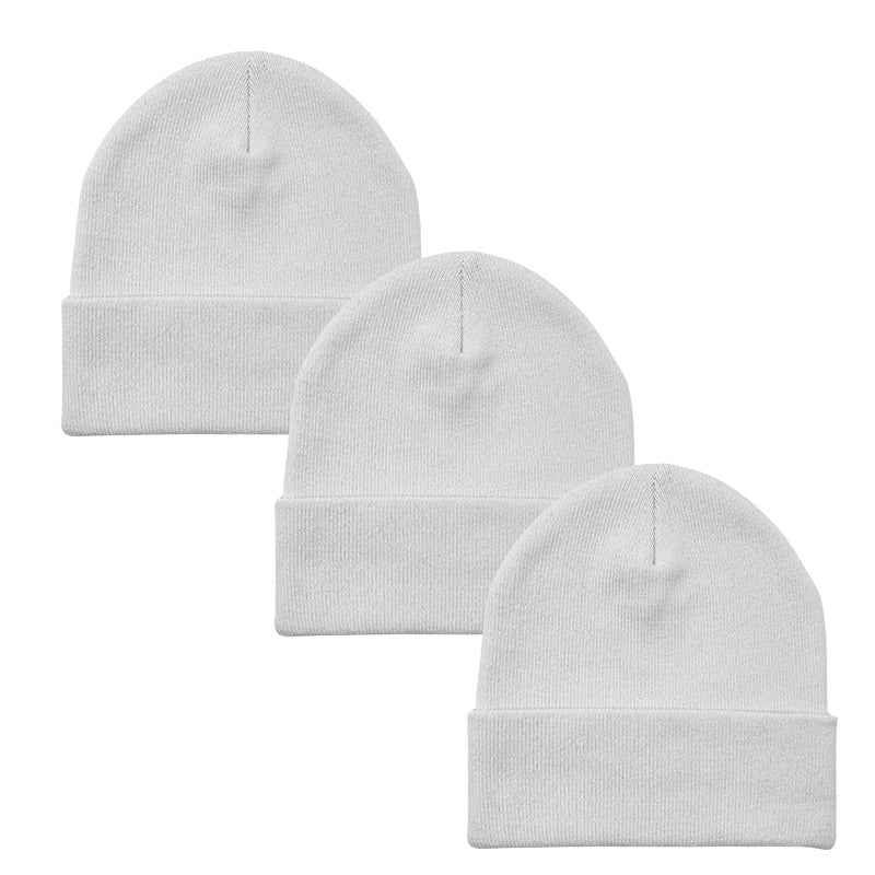 3pack Wholesale Unisex Plain Winter Beanie Hat #3656
