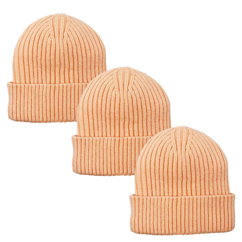 3pack Wholesale Unisex Winter Beanie Hat Fur Lining #3657