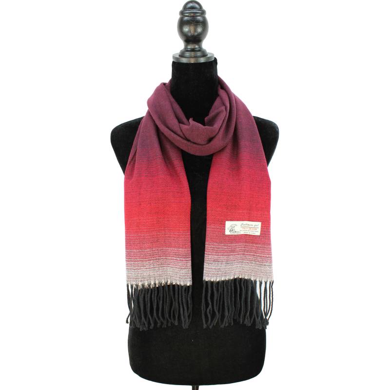 Gradual Color Cashmere Feel Scarf 12-pack Red CM44-5
