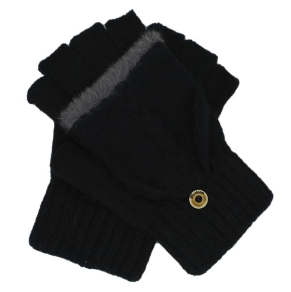 12-pack Wholesale Knitted Women's Winter Fingerless Mittens Flap Gloves #7719