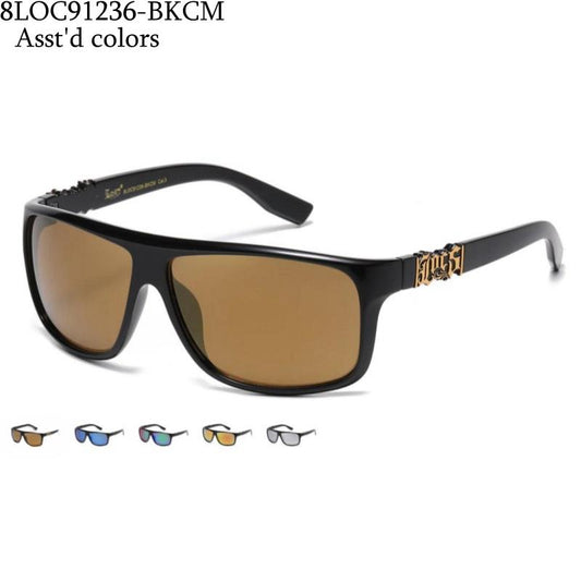LOCS Wholesale Sunglasses 8LOC91236-BKCM