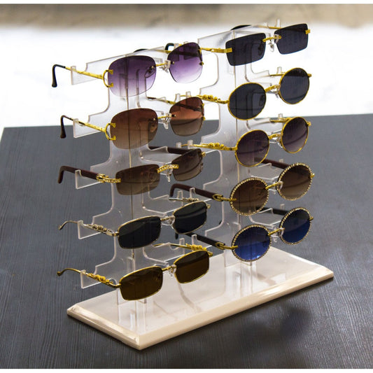 Sunglass Display Rack Sunglasses Holder (10 pairs) B1025
