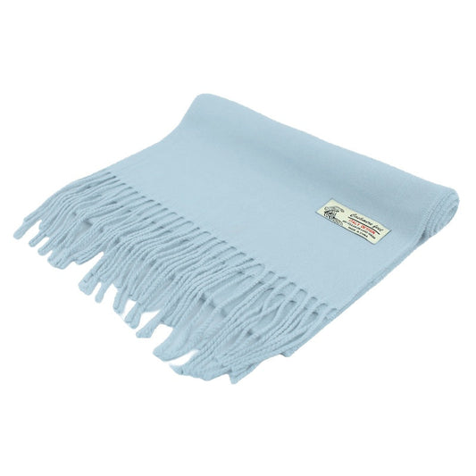 Solid Color Cashmere Feel Scarf 12-pack Light Blue CM19-31