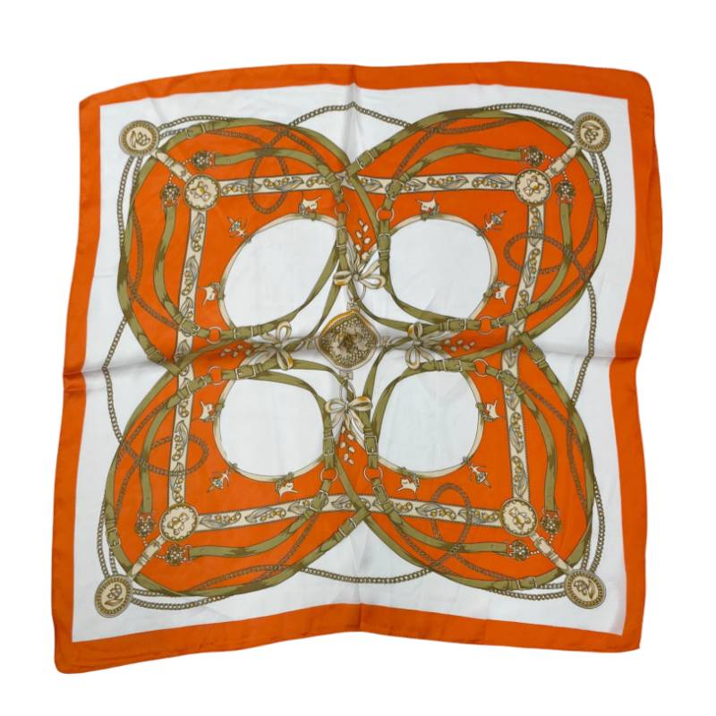 Women 27" Square Silky Satin Scarf Shawl F14-70-25-2