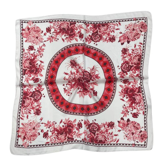 Women 27" Square Silky Satin Scarf Shawl F14-70-41-2
