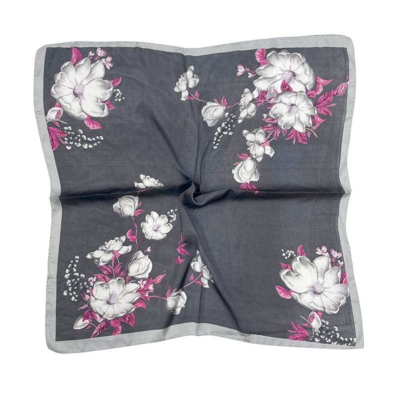 Women 27" Square Silky Satin Scarf Shawl F14-70-49-2
