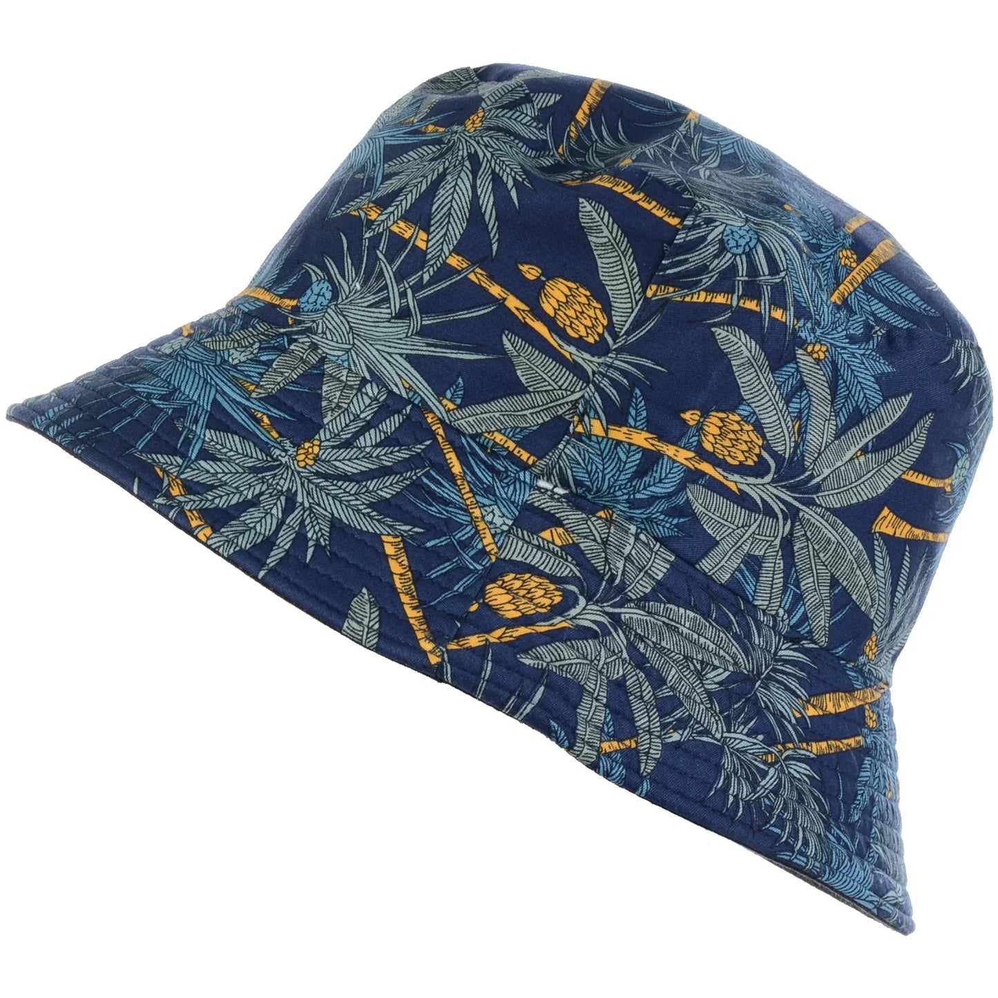 Reversible Printed Bucket hat JH861 NAVY