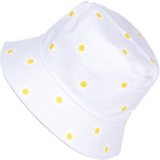 Reversible Printed Bucket hat JH876 white