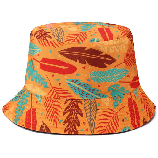 Reversible Printed Bucket hat JH895 Mustard