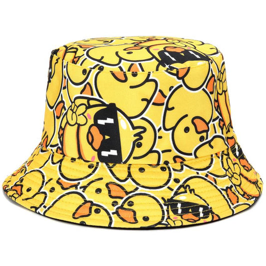 Reversible Printed Bucket hat Ducky JH897 Yellow