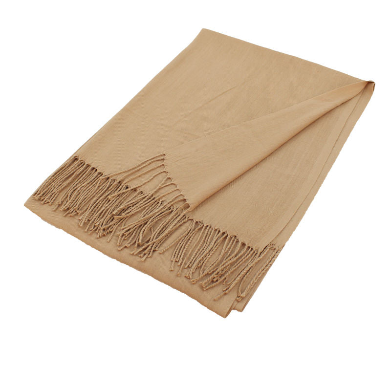 Solid Color Pashmina Scarf Shawl XW
