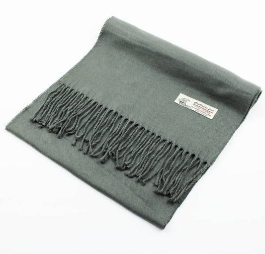 Solid Color Cashmere Feel Scarf 12-pack Grey CM19-27