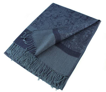 Light Paisley Pashmina Scarf Shawls 018