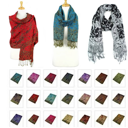 Paisley Pashmina Shawls Scarf 023