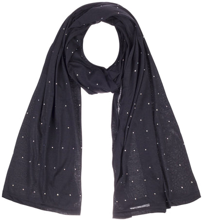 Jersey Scarves Fashion Rhinestones Scarf Shawls, Head Hijab Scarf M12
