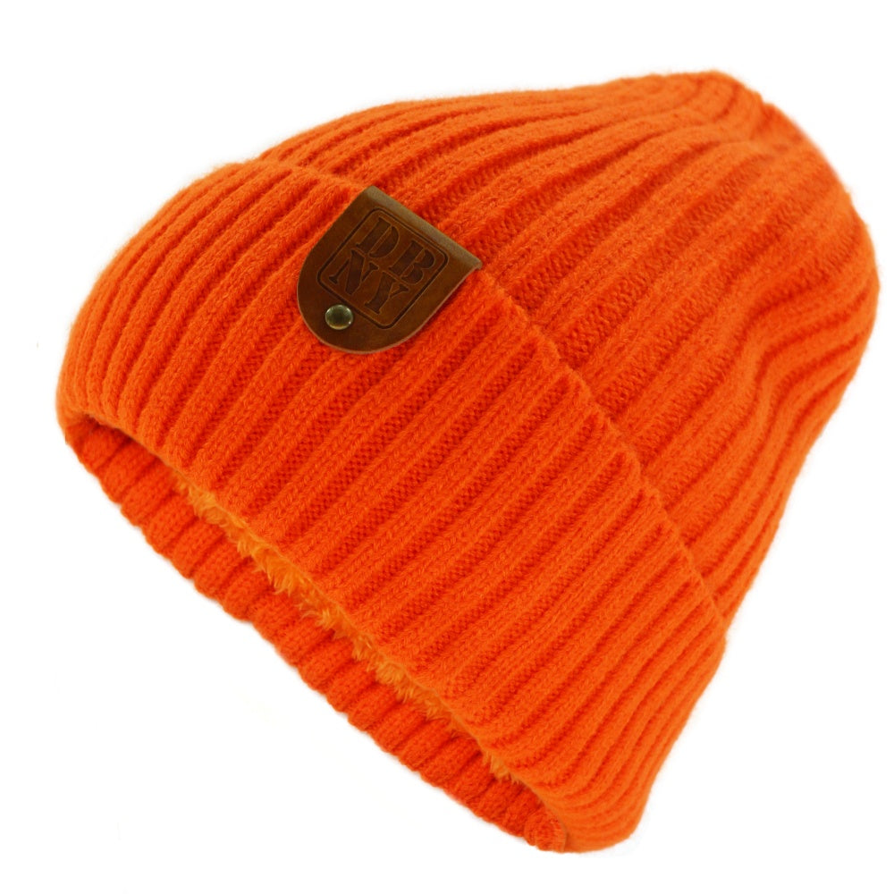 DBNY Winter Beanie Hats Cold Weather Warm Knit Lined Unisex