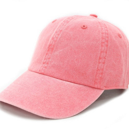 Newhattan 100% Cotton Solid Color SOFT Baseball Caps Dad Hat