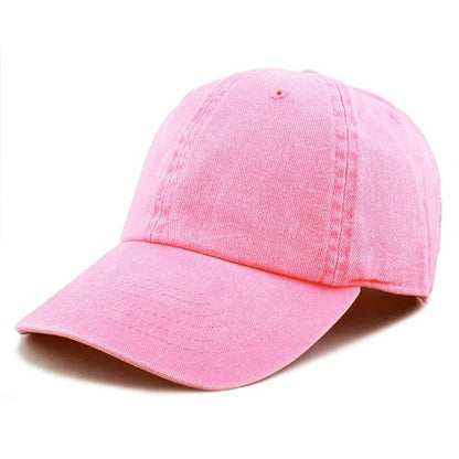 Newhattan 100% Cotton Solid Color SOFT Baseball Caps Dad Hat
