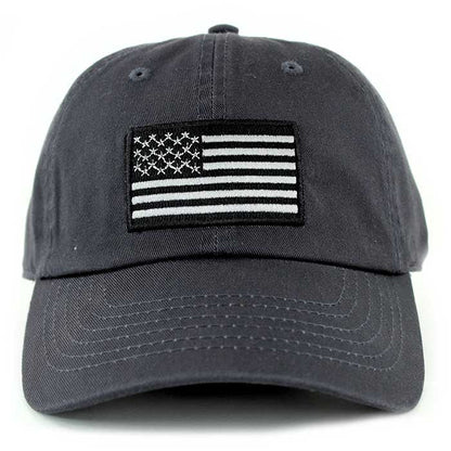 Newhattan 100% Cotton Baseball Caps Embroidered USA Flag US02
