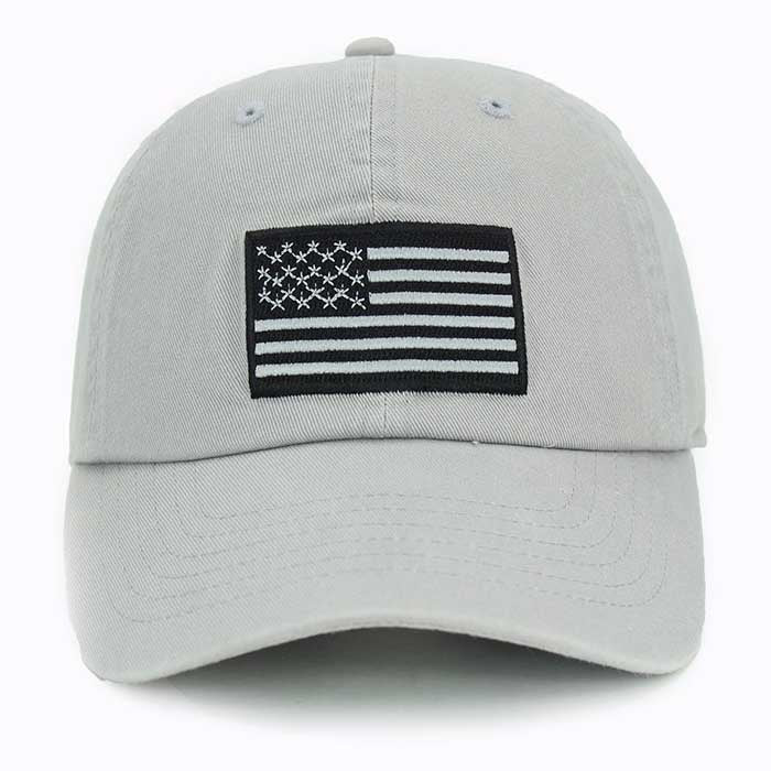 Newhattan 100% Cotton Baseball Caps Embroidered USA Flag US02