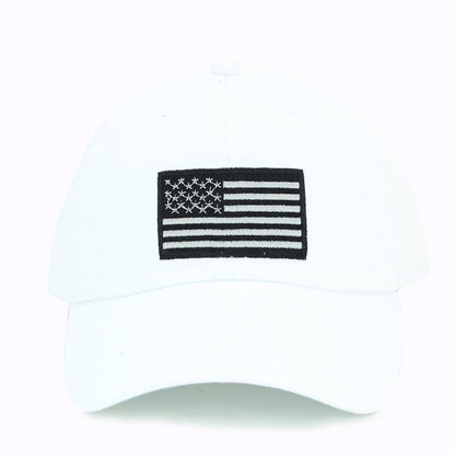 Newhattan 100% Cotton Baseball Caps Embroidered USA Flag US02