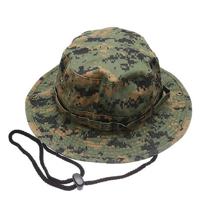 Cotton polyester Camo Safari Bucket hats Foldable Unisex