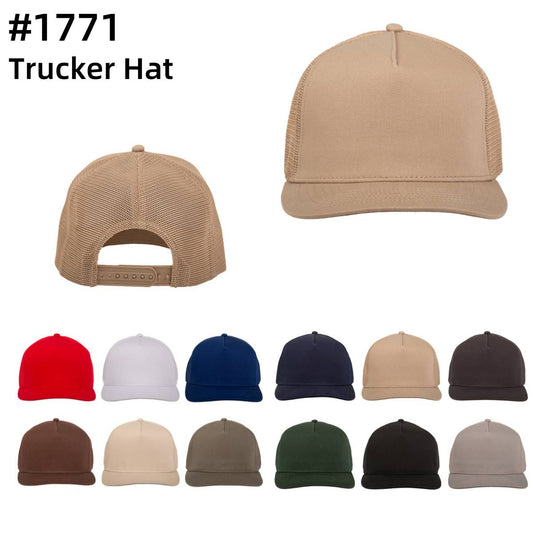 Newhattan 5 Panel Trucker Hat Cap 1771