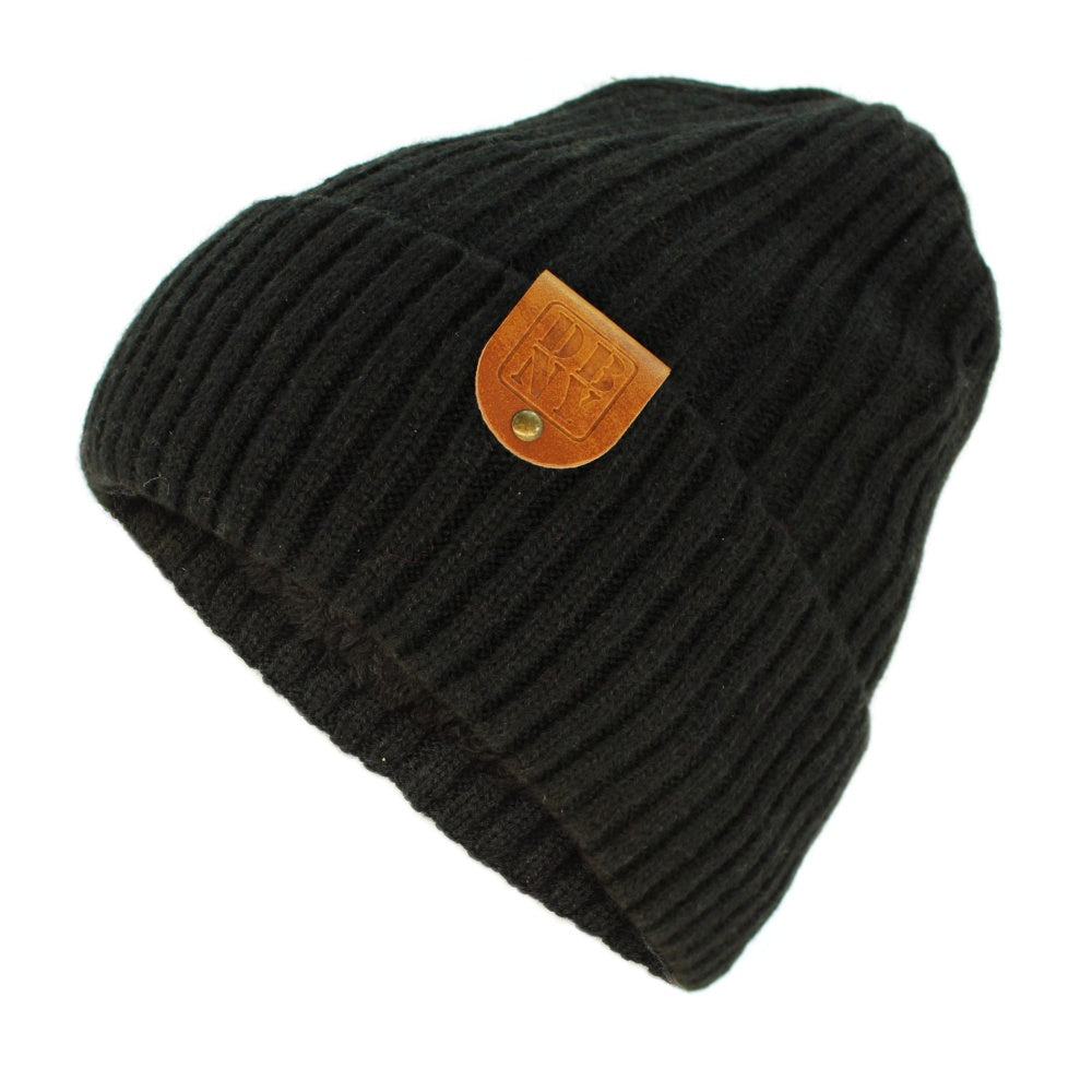 DBNY Winter Beanie Hats Cold Weather Warm Knit Lined Unisex