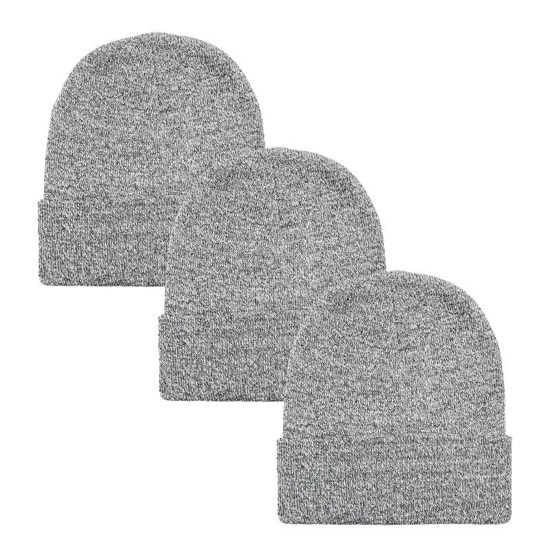 3pack Wholesale Unisex Winter Beanie Hat 3 TONES #3655