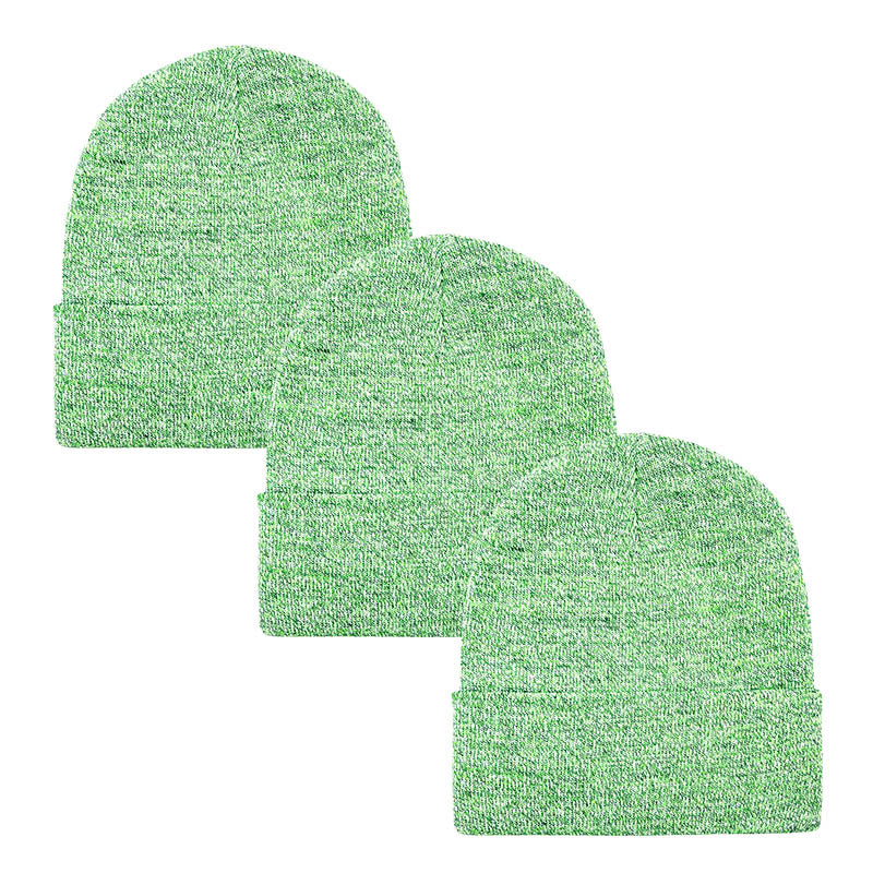 3pack Wholesale Unisex Winter Beanie Hat 3 TONES #3655