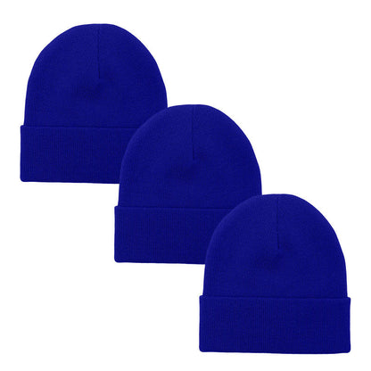 3pack Wholesale Unisex Plain Winter Beanie Hat #3656