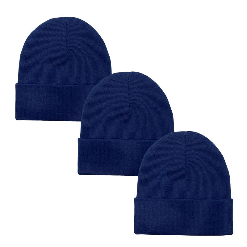 3pack Wholesale Unisex Plain Winter Beanie Hat #3656