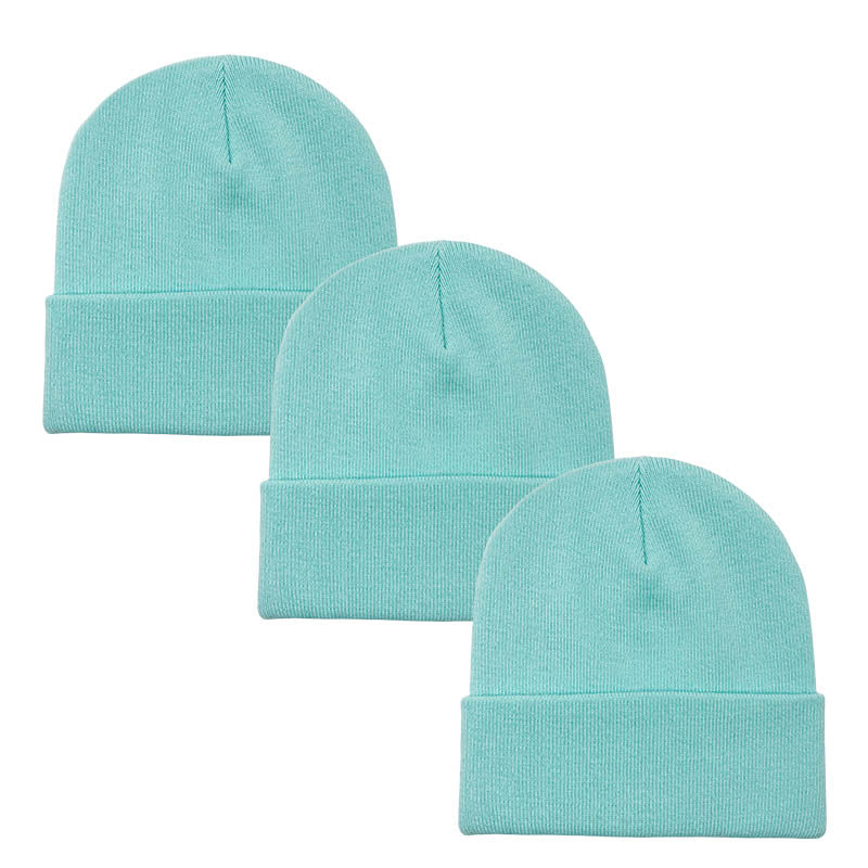 3pack Wholesale Unisex Plain Winter Beanie Hat #3656
