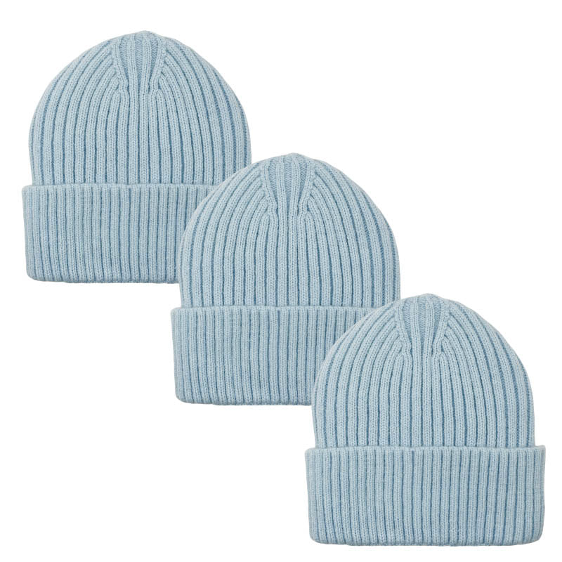 3pack Wholesale Unisex Winter Beanie Hat Fur Lining #3657