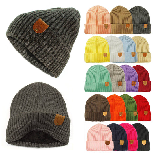 DBNY Winter Beanie Hats Cold Weather Warm Knit Lined Unisex