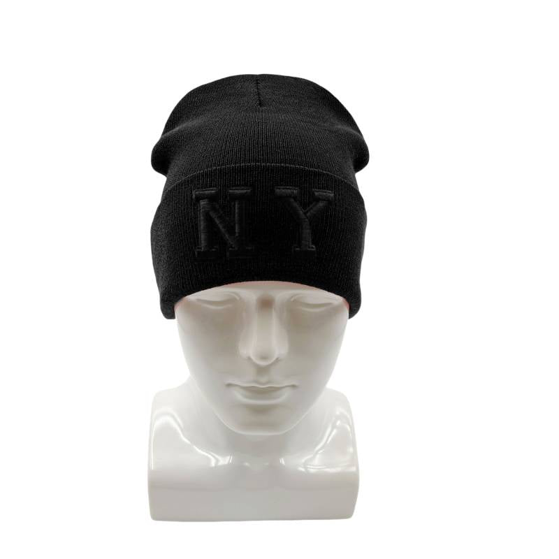 12-pack Wholesale Beanie Hat 3D NY Embroidery #3659