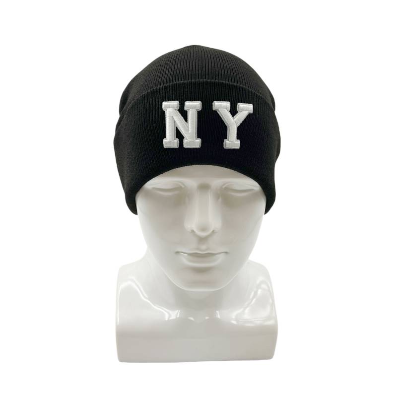 12-pack Wholesale Beanie Hat 3D NY Embroidery #3659