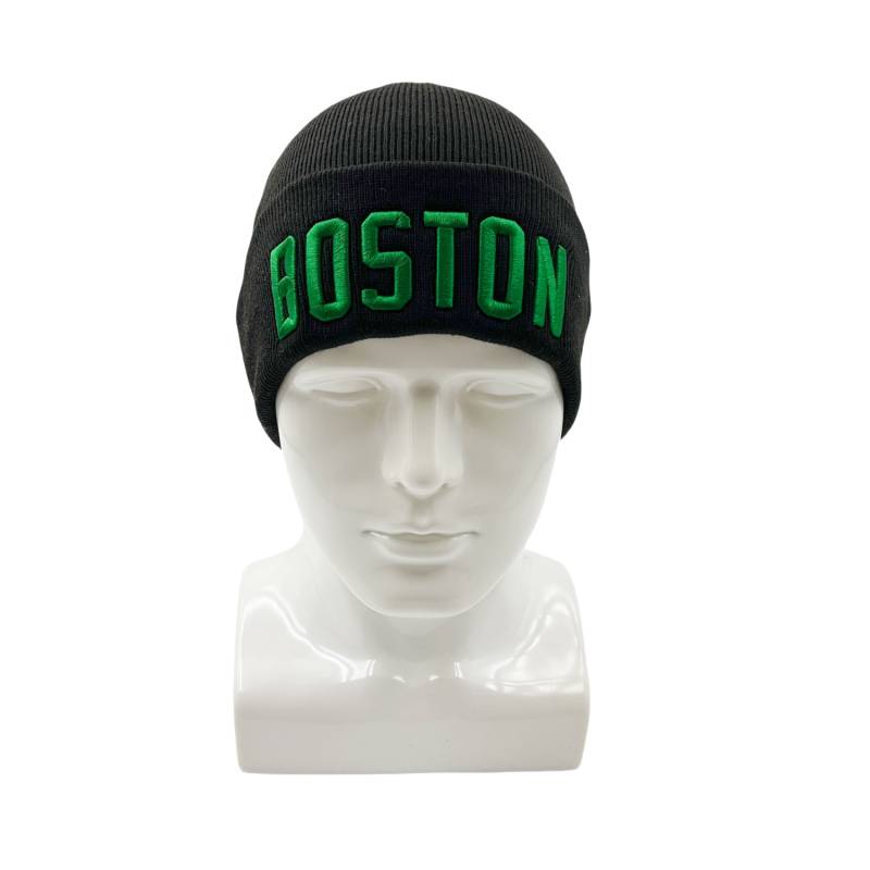 12-pack Wholesale Beanie Hat 3D BOSTON Embroidery #3670