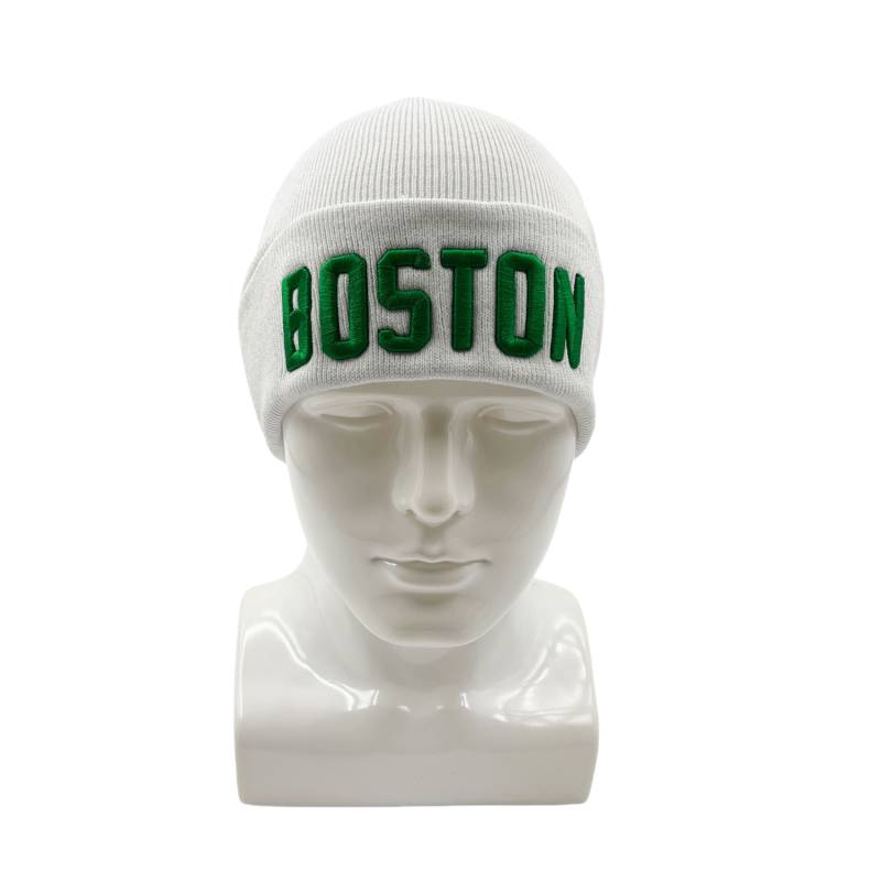 12-pack Wholesale Beanie Hat 3D BOSTON Embroidery #3670