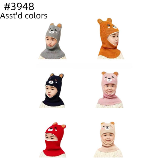 12-pack Wholesale Kid's Hat Beer Mask Hats #3948
