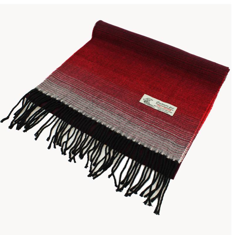 Gradual Color Cashmere Feel Scarf 12-pack Red CM44-5