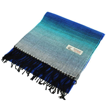 Gradual Color Cashmere Feel Scarf 12-pack Blue CM44-7