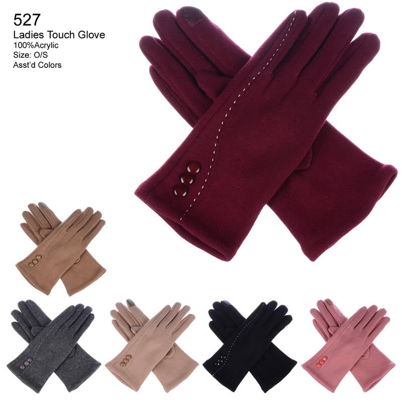 12-pack Wholesale Women's Winter Texting Gloves Touch Screen #527
